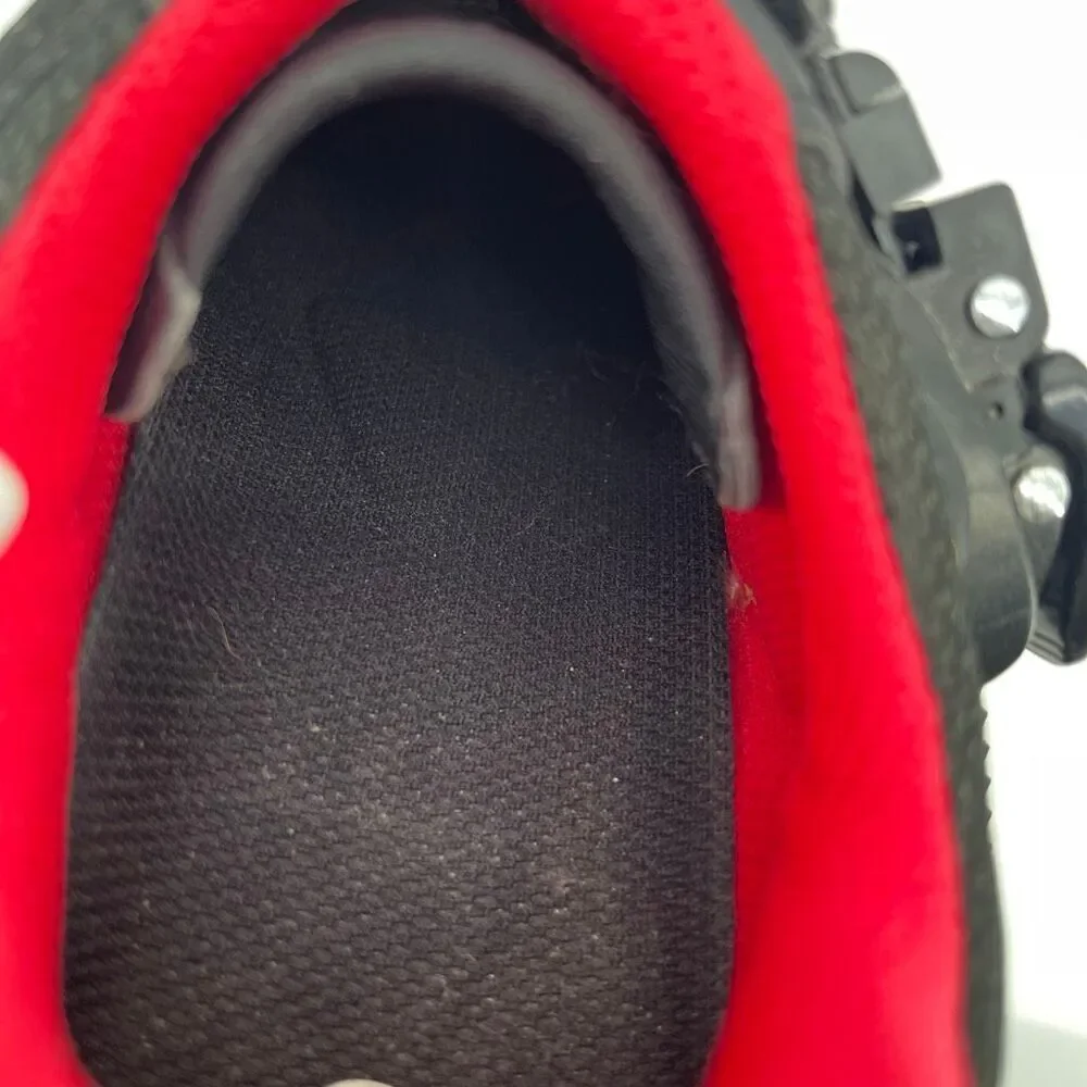 Peloton Unisex Cycling Shoes US 6–6.5 EU 37 Black Red Delta Cleats Spin Bike